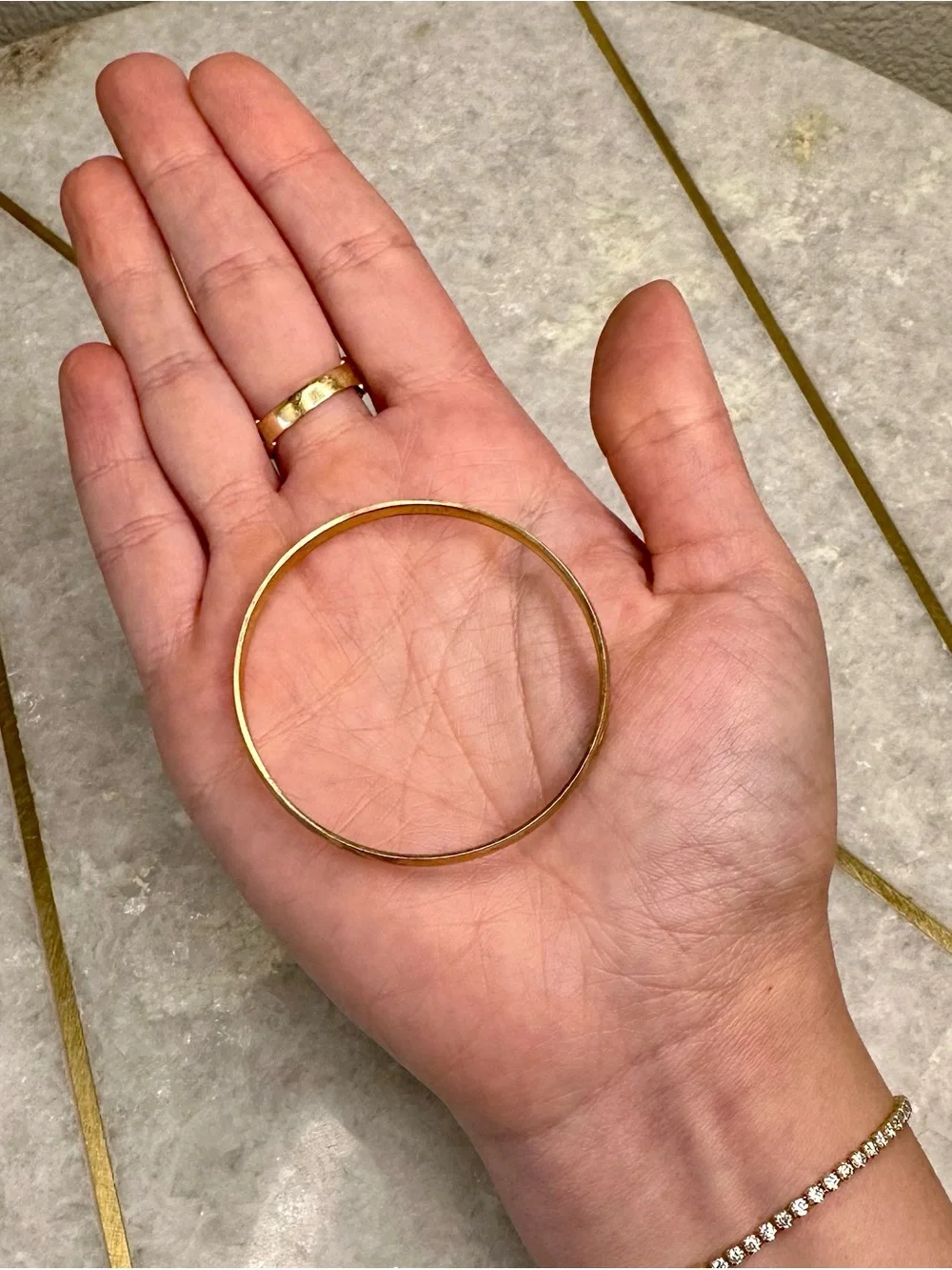 Solid 14k gold children’s bangle